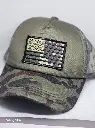Redink & Co.-Green Camo Trucker Hat Camo Flag patch