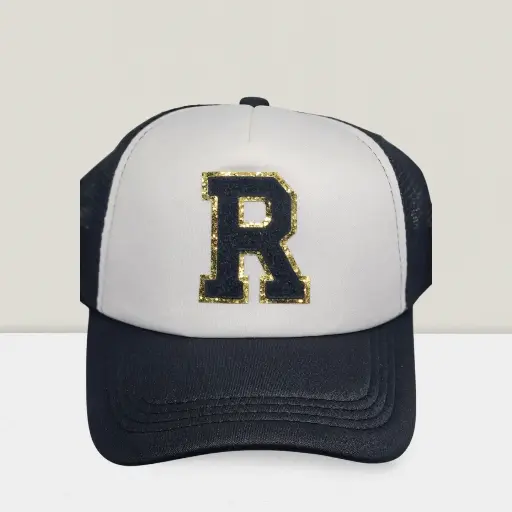 Redink & Co.- Black Trucker Hat - Custom Monogram